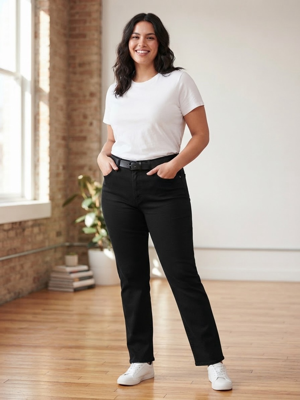 LEVI’S Straight Leg Jeans 16W Black $64 Retail NWOT